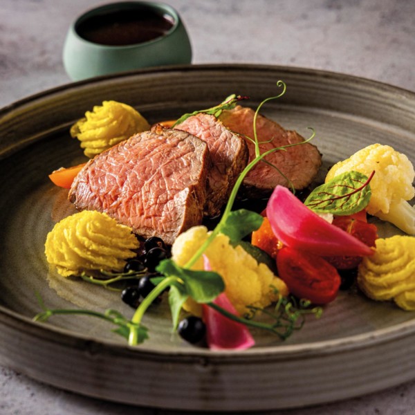 Rôti de bœuf charolais et pommes duchesse