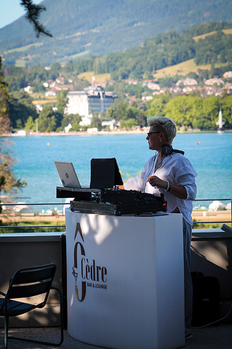 DJ en terrasse