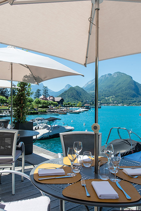 Terrasse vue lac