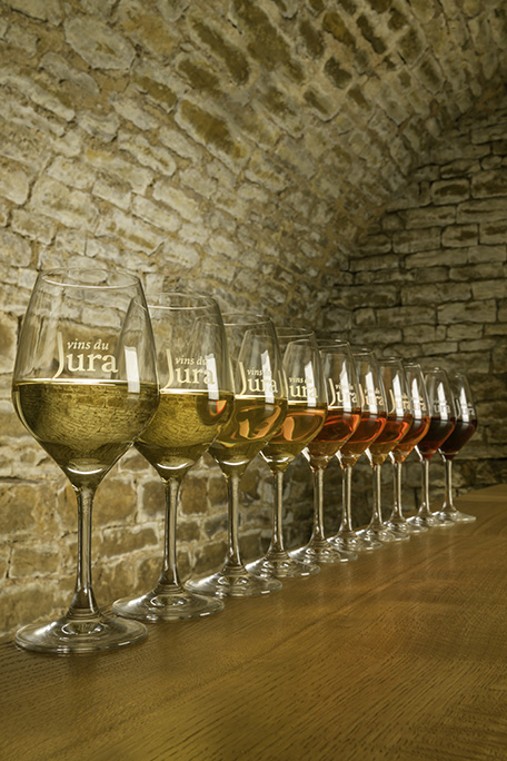 Verres de vin du Jura