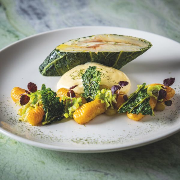 Ballotine de daurade au chou vert